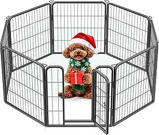 Heavy-Duty Outdoor Dog Playpen with 8 Panels