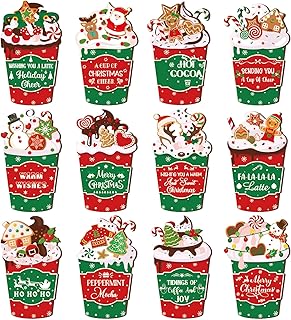 12 Christmas Card Sleeves for Gifts and Decorations