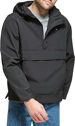 Men's lightweight popover with logo