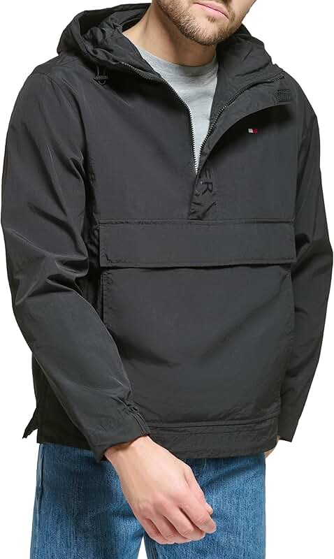 Men's lightweight popover with logo