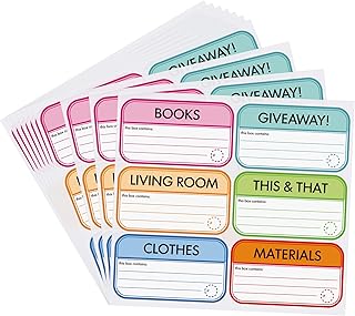 60 Moving Labels for Boxes, 3.5 x 2 inches