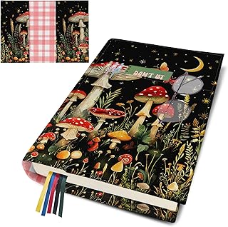 Adjustable Washable Canvas Book Cover with Bookmark