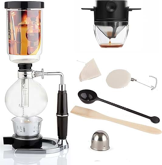 5-Cup Borosilicate Glass Siphon Coffee Maker