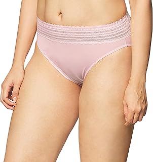 Women's Comfortable Lace Microfiber Hi-Cut Briefs