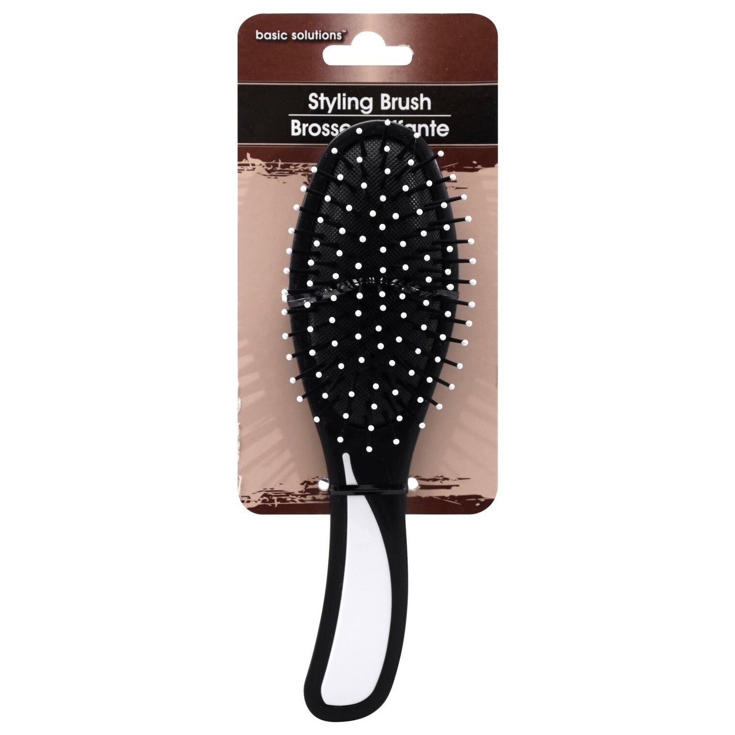 Basic Solutions Assorted Stylish Hair Brushes, 9x3.5 in. (Pack of 12)