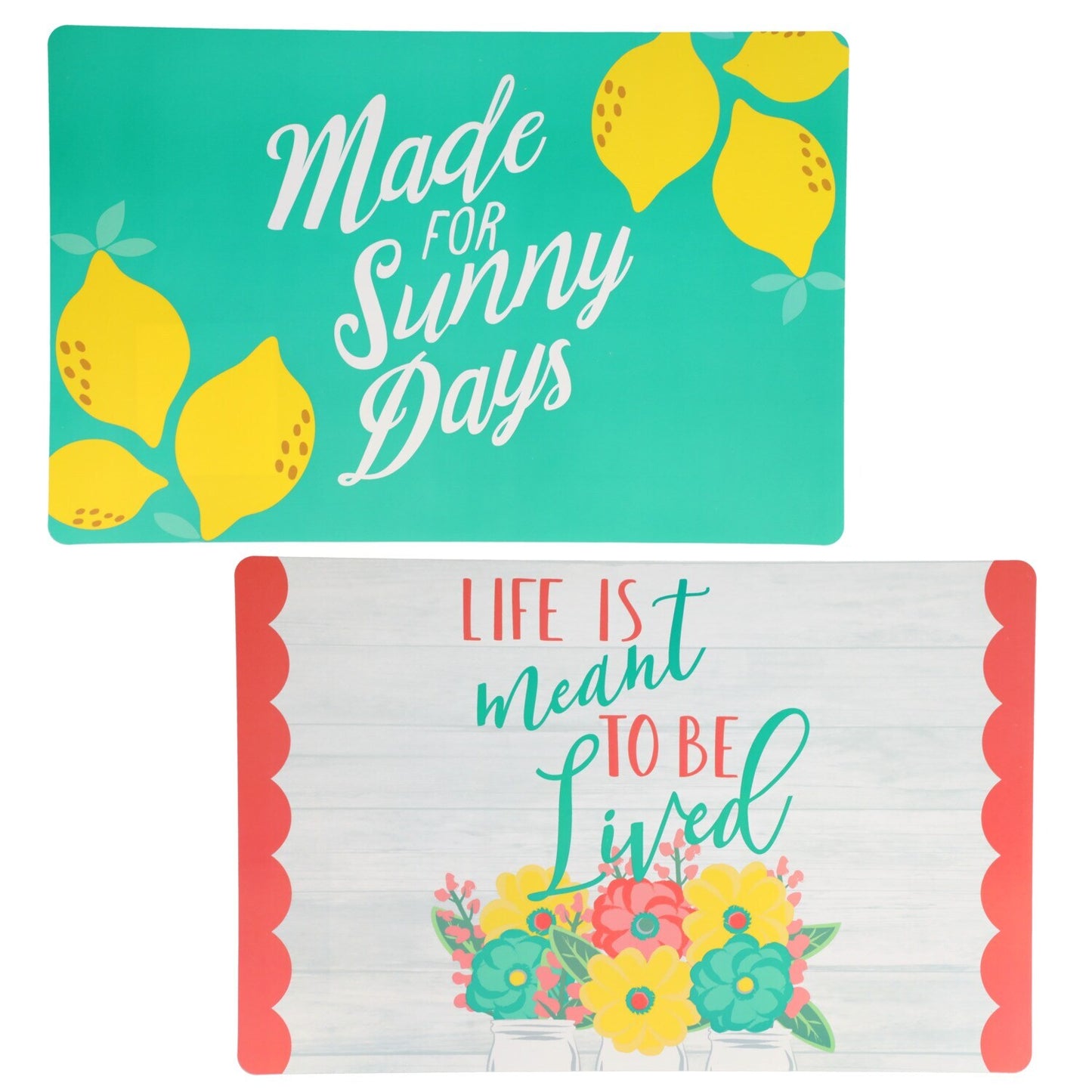Home Collection Sentiment Vinyl Placemats, 12x18-in. (Pack of 18)