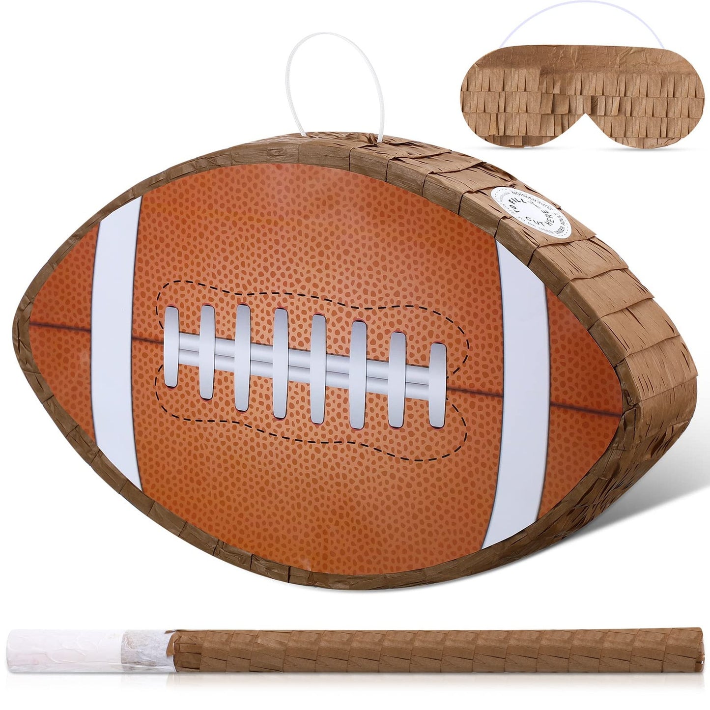 Sporty Smash Pinata - Football Themed Birthday Party Supplies for Boys and Girls. Includes Pinata Stick and Favors for Baby Showers and Decorations.