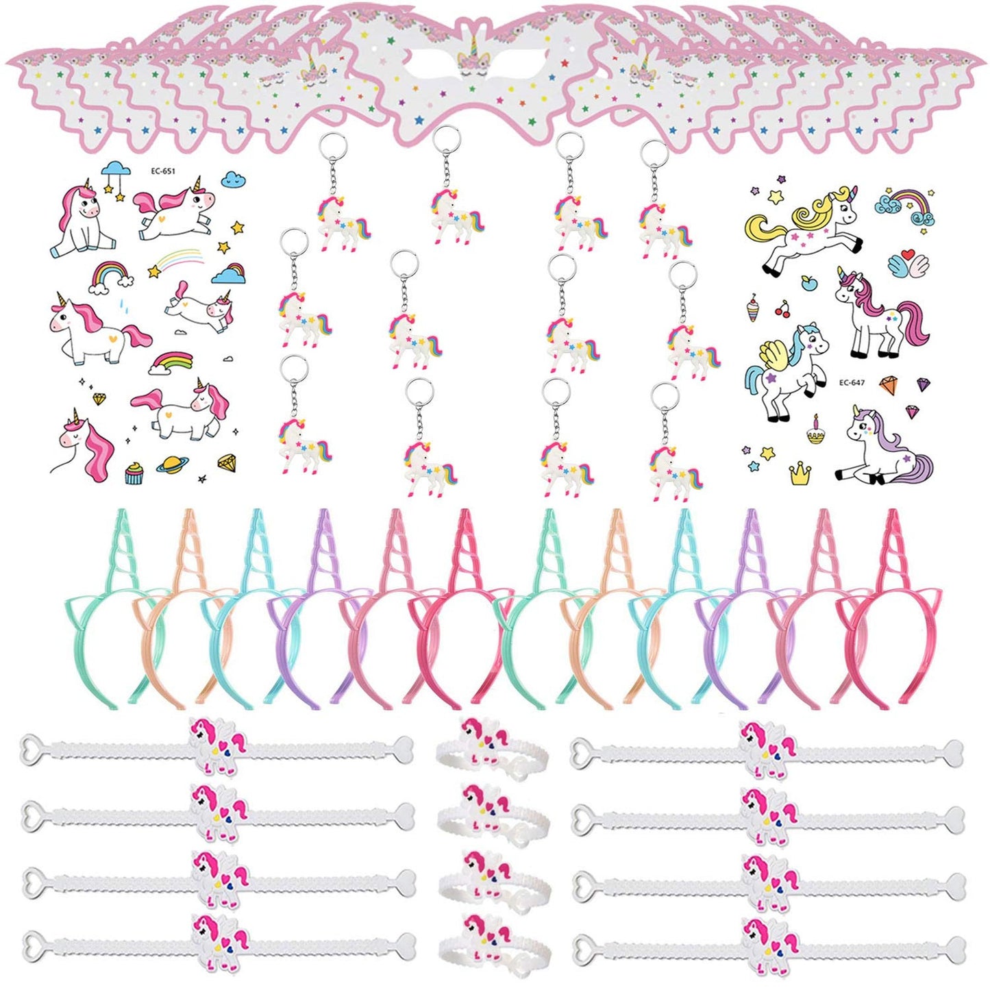 Unicorn Party Favors for Kids Girls 84PCS