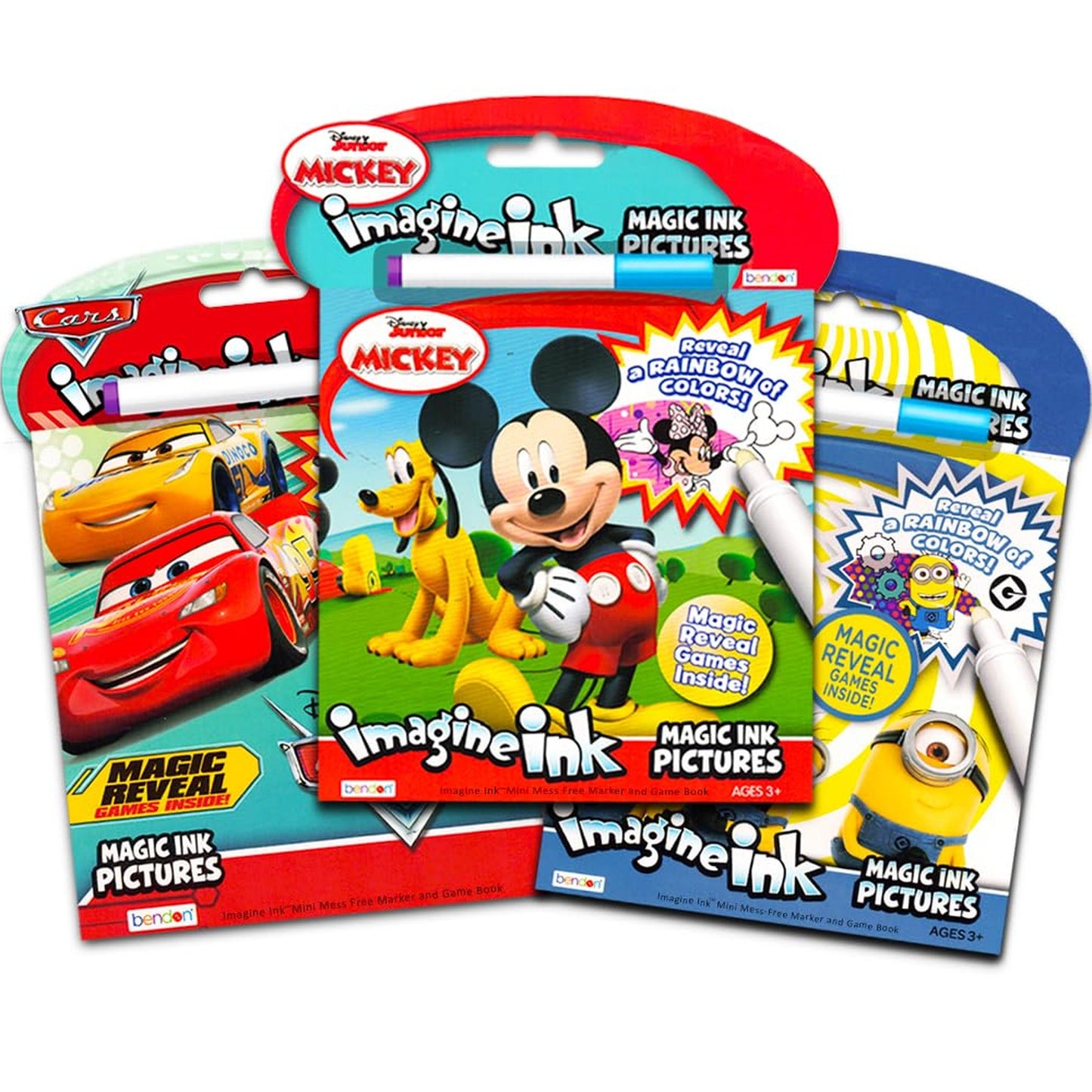 Mess-Free Kids Coloring Book Set with Invisible Ink and Stickers