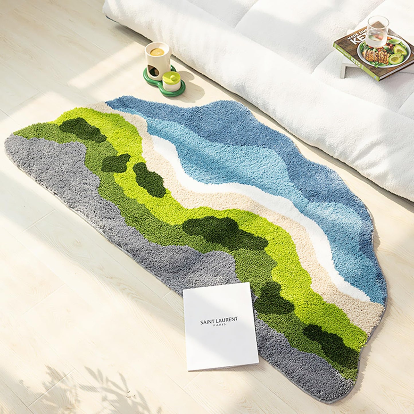 Moss Rug for Bedroom and Living Room 63x31