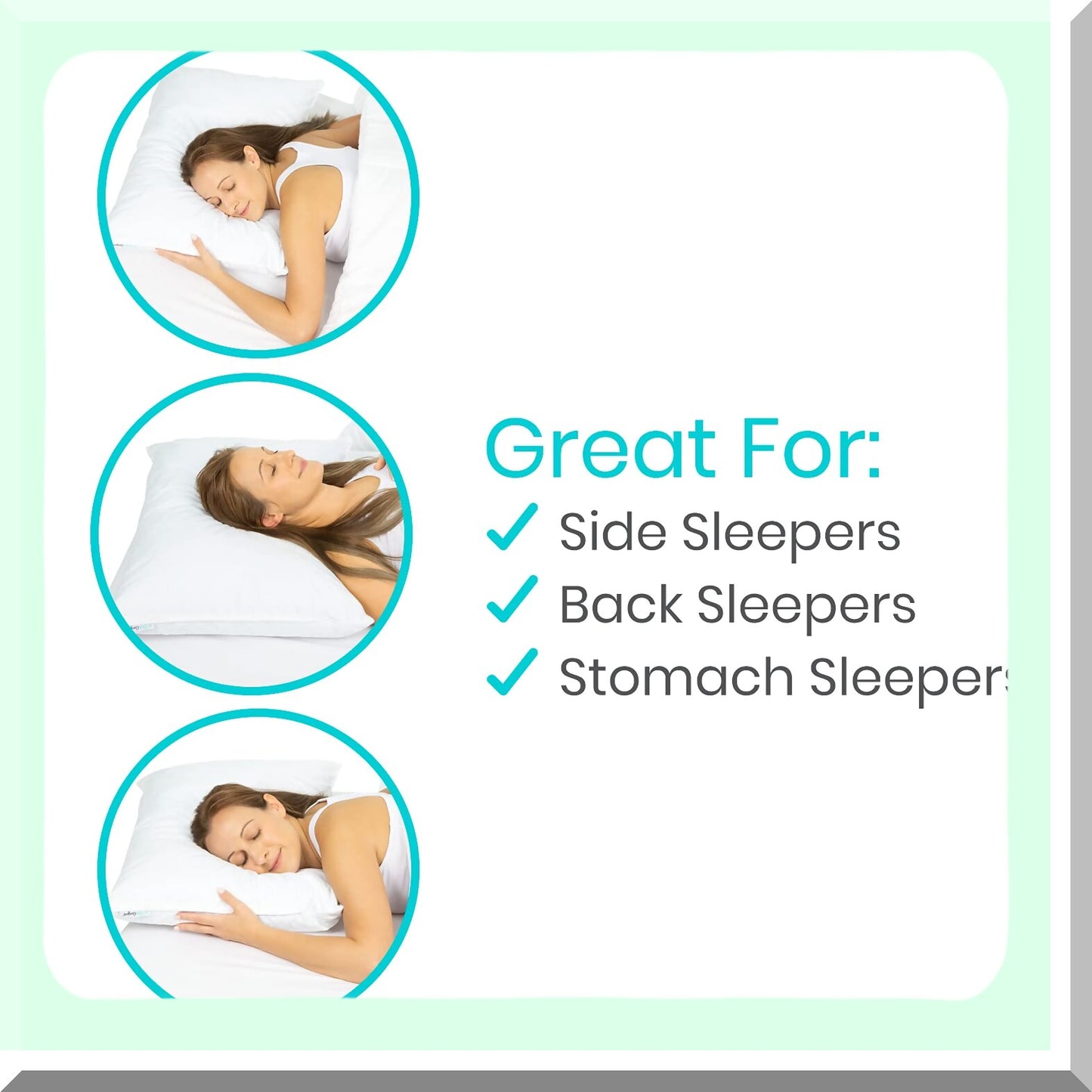 CoolSleep Memory Foam Pillow - 26x18 Water Pillow for Side and Back Sleepers with Neck and Shoulder Pain Relief. Night Sweats Cooling Soft Pillow.