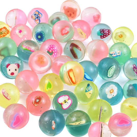 BounceBlast Mini Rubber Balls - 40 Pack of 1" High Bounce Bouncy Balls for Kids - Assorted Colors - Birthday Party Favors and Bag Fillers - Bulk Pack