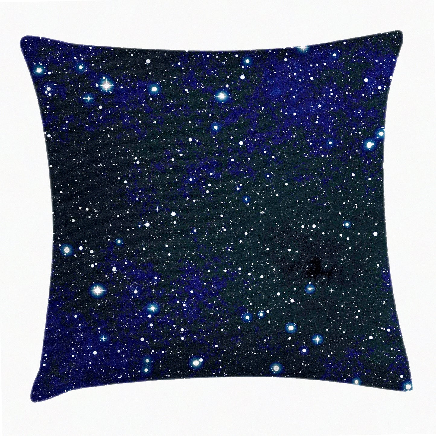 Cosmos Night Sky Dot Decor Pillow Cover - Dark Blue 16x16 - Abstract Style Cushion Case - Square Accent Throw Pillow - Decorative Arrangement Theme