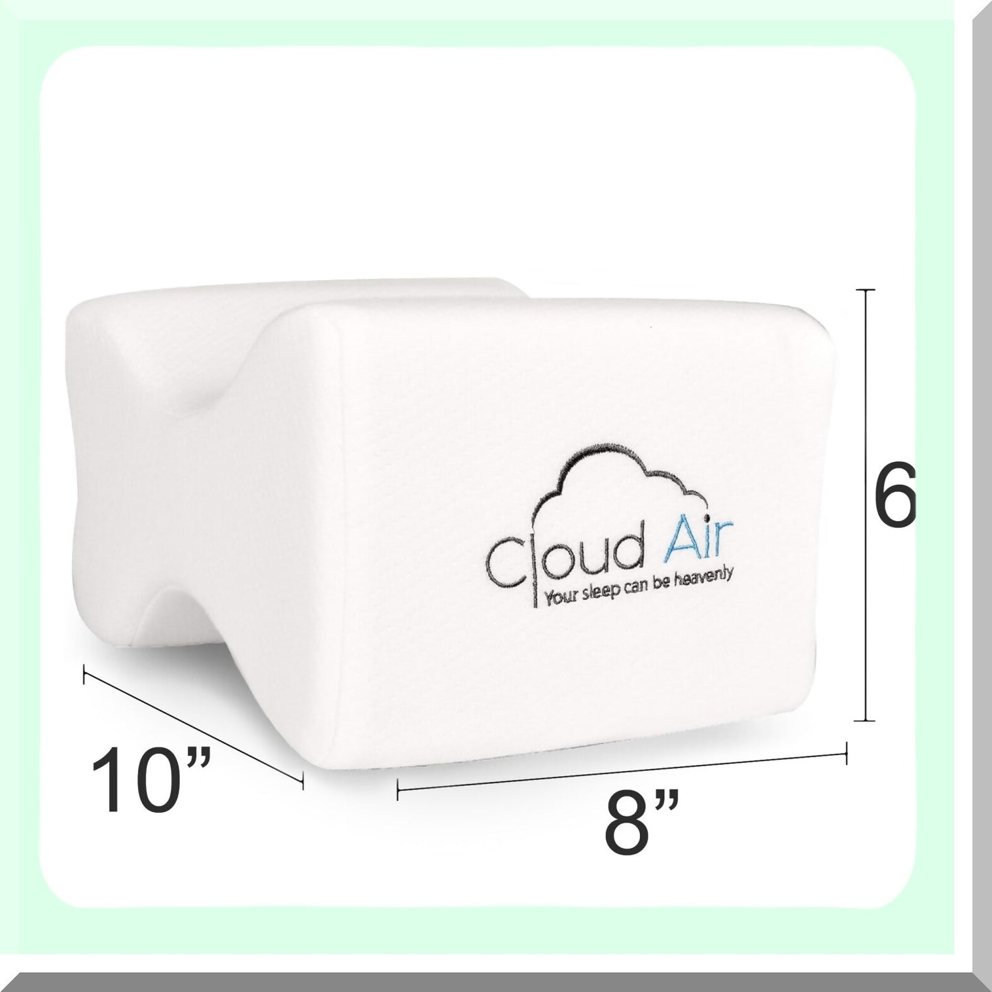 OrthoComfort Knee and Leg Support Pillow - Memory Foam Cushion for Back, Leg, and Hip Pain Relief - Ergonomic Positioner for Better Sleep and Comfort