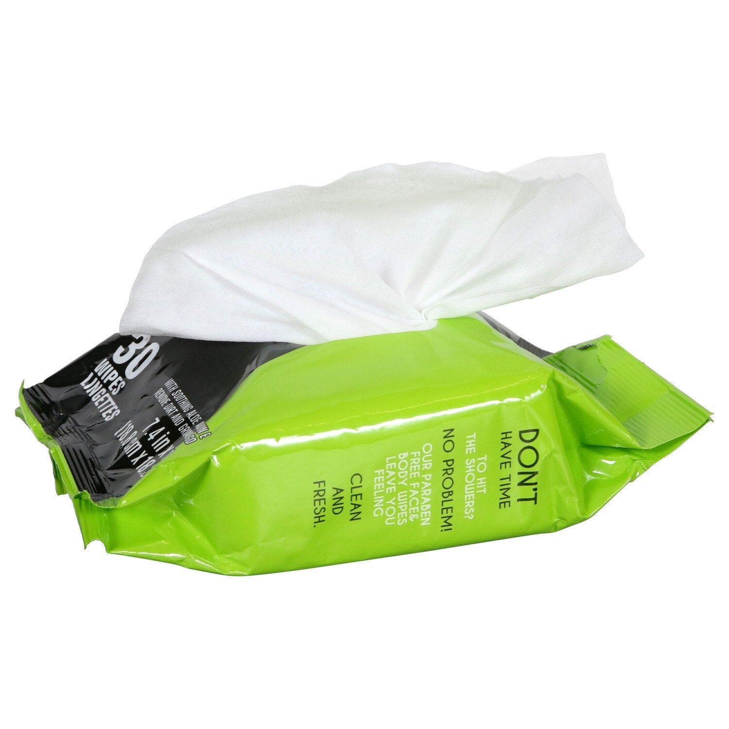 Men's Face and Body Wipes with Aloe, 30-ct. Packs (Pack of 24)