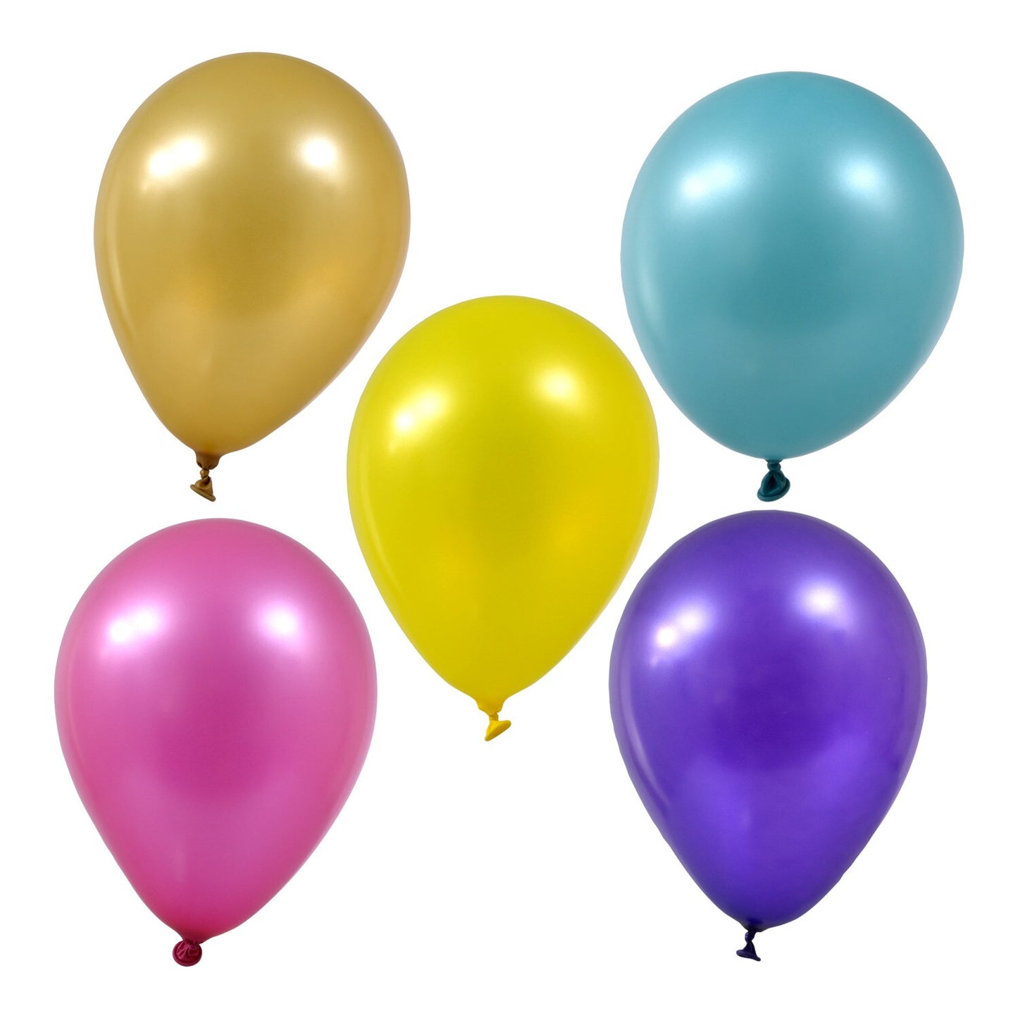 Colorful Metallic Latex Balloons, 25-ct. Packs (Pack of 24)