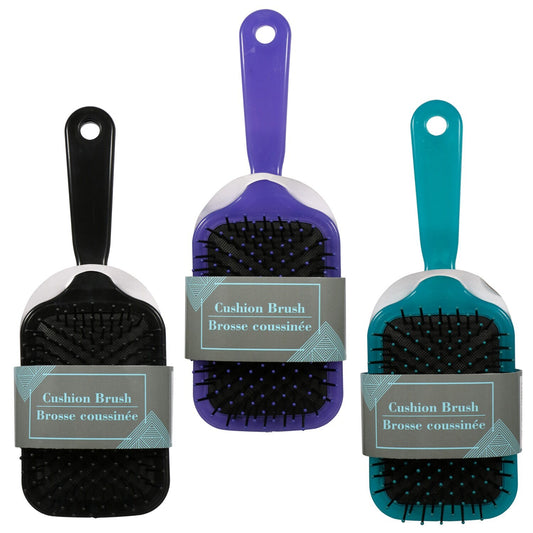 Cushioned Plastic Paddle Brushes, 9.25x3.5 in. (Pack of 24)