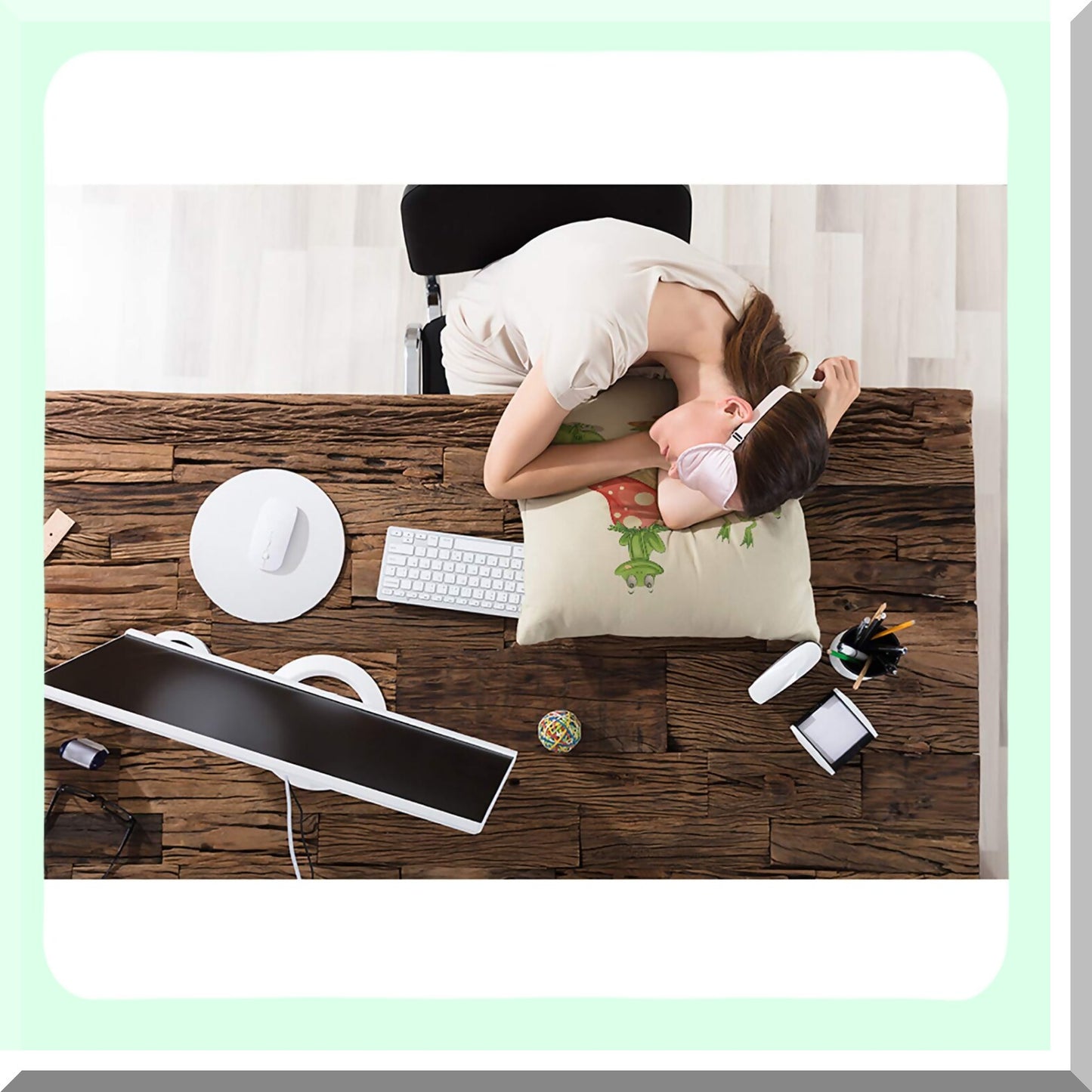 Froggy Fun Mushroom Pillow Covers - Adorable Cartoon Amphibian Decor for Couch or Bed! Cute Green and Red Spots Design, 18"X18" Square Linen Cushion Case.