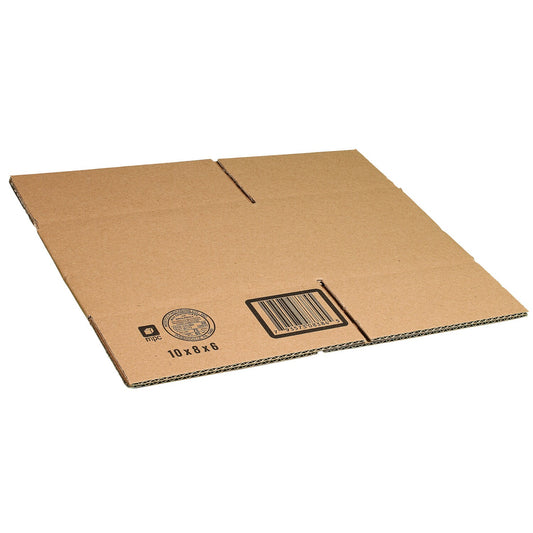 Kraft Corrugated Shipping Boxes, 10x8x6 in. (Pack of 25)