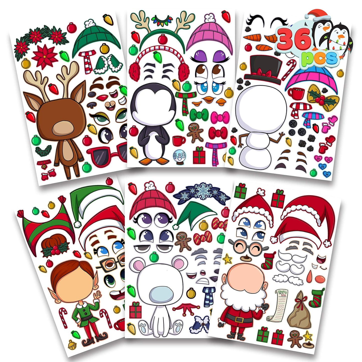 Make Your Own Character Face Sticker Sheets for Kids Party