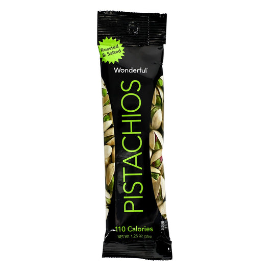 Wonderful Roasted and Salted Pistachios, 1.25 oz. Packs (Pack of 36)
