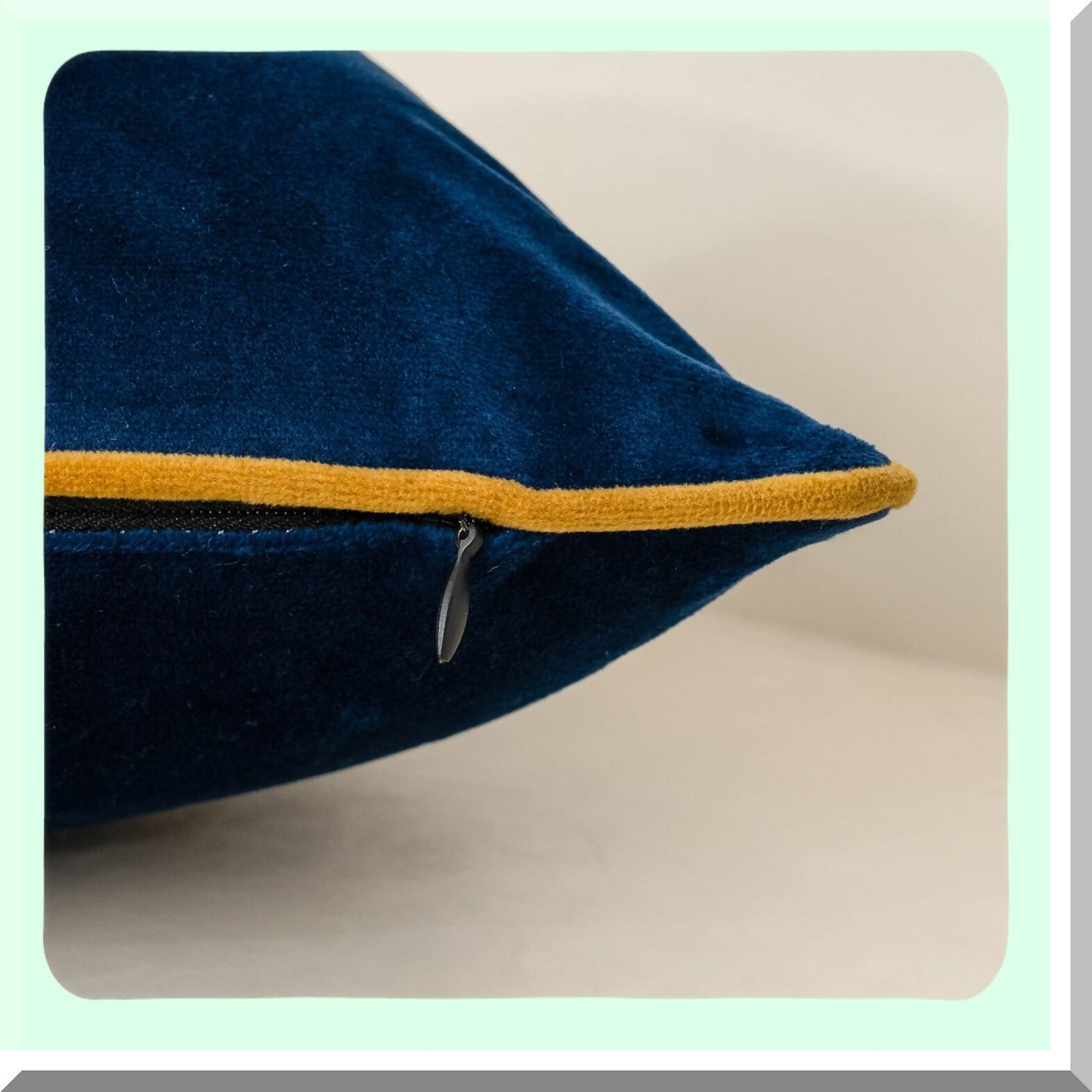 Modern Stripe Velvet Lumbar Pillow Cover - Navy Blue Patchwork Cushion Case for Sofa Couch, Bedroom & Living Room Decor - 12x20 Inch Oblong Pillowcase