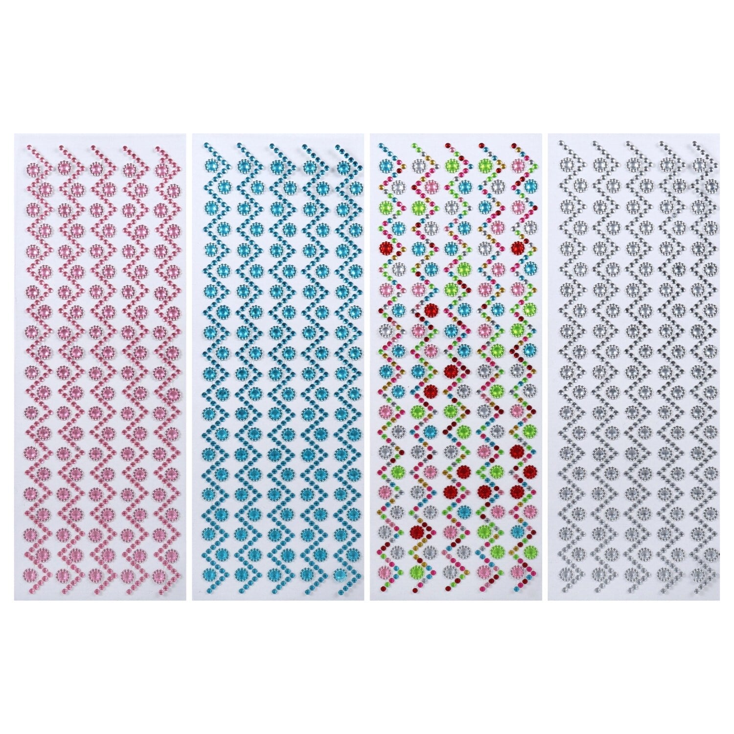 Crafter's Square ZigZag Jewel Border Stickers, 12.75 x 4.25 in. (Pack of 36)