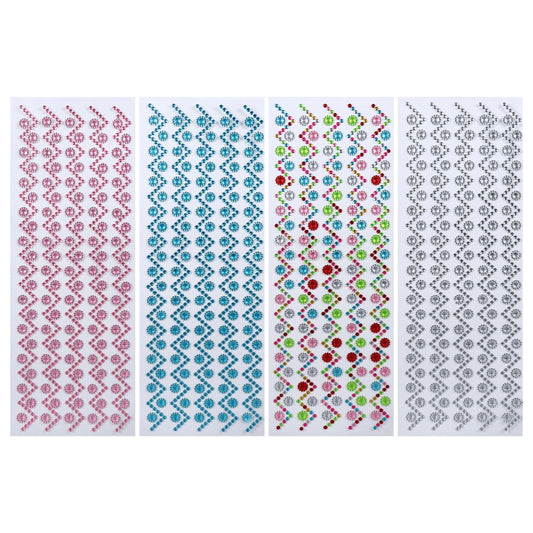 Crafter's Square ZigZag Jewel Border Stickers, 12.75 x 4.25 in. (Pack of 36)