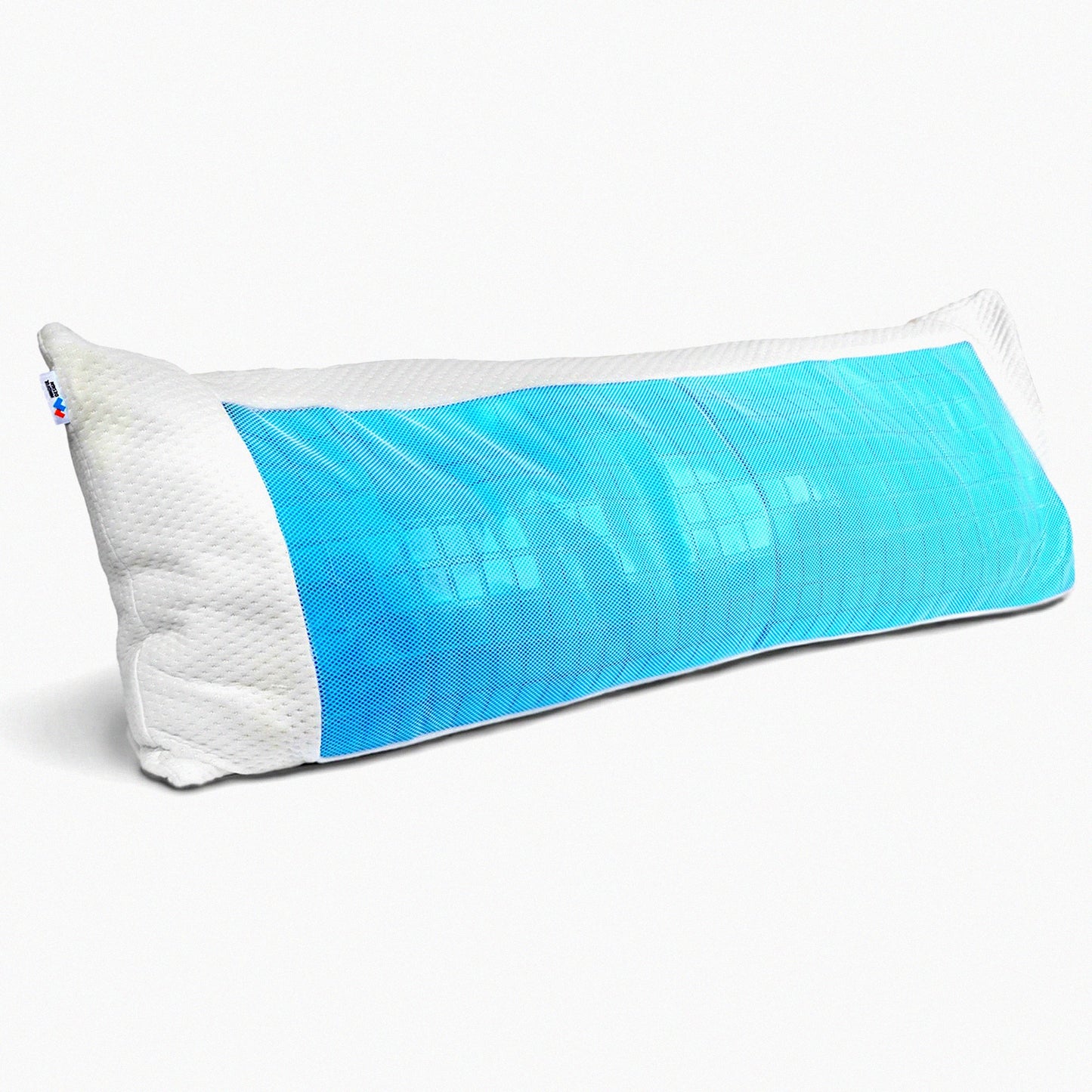 CoolGel Body Support Pillow - Extra Soft Shredded Memory Foam for Stomach, Side Sleepers, Pregnancy & Joint Comfort.