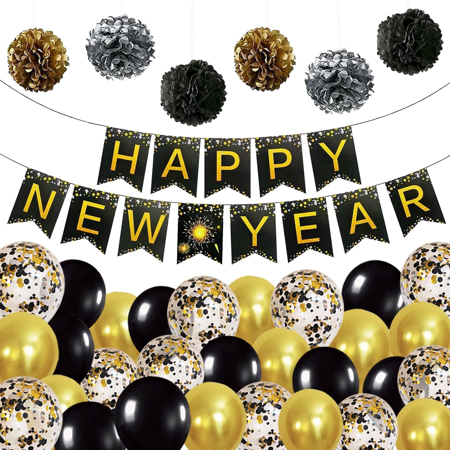 New Year's Eve Party Supplies and Decorations 2024