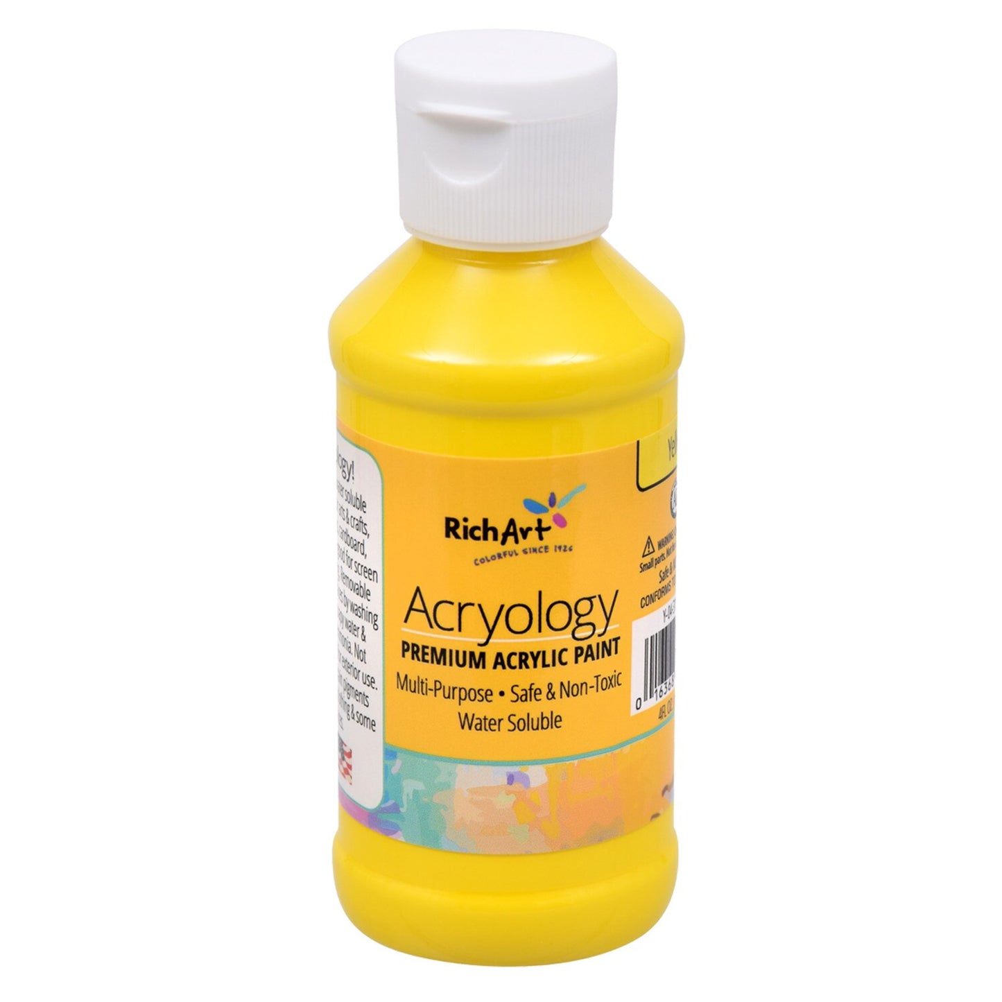 Rich Art Premium Acrylic Yellow Paints, 4-fl.oz. Containers (Pack of 12)
