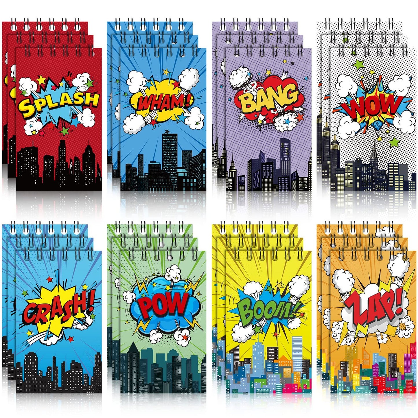 Party Pack Mini Notebooks - Fun Favors & Prizes for Pinata Fillers, Goodie Bags, and Teacher Rewards! Ideal for Theme Birthday Parties and Clroom Supplies.