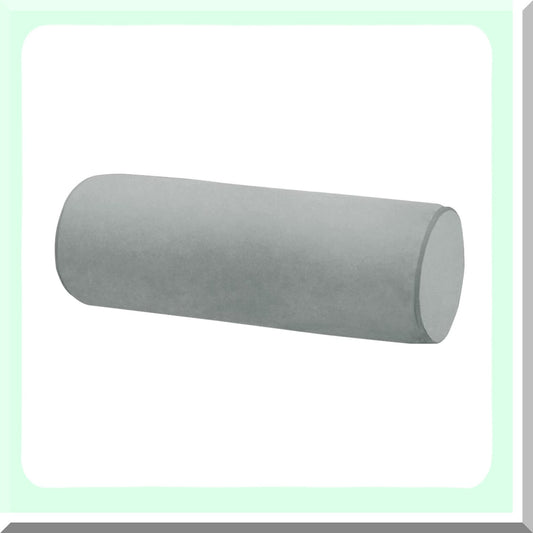 Velvet Cervical Cylinder Pillowcase - Gray 16x6 - Hidden Zipper - Neck Roll Memory Pillow Cover - Round Cushion for Home Decor - House Neck Roll Pillow