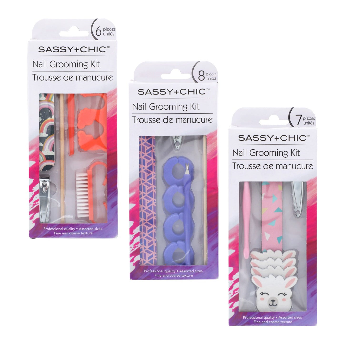 Sassy+Chic Nail Grooming Kits, 8-ct. Packs (Pack of 24)