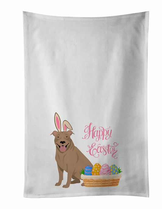 Fawn Pit Bull Terrier White Kitchen Towel Set of 2
