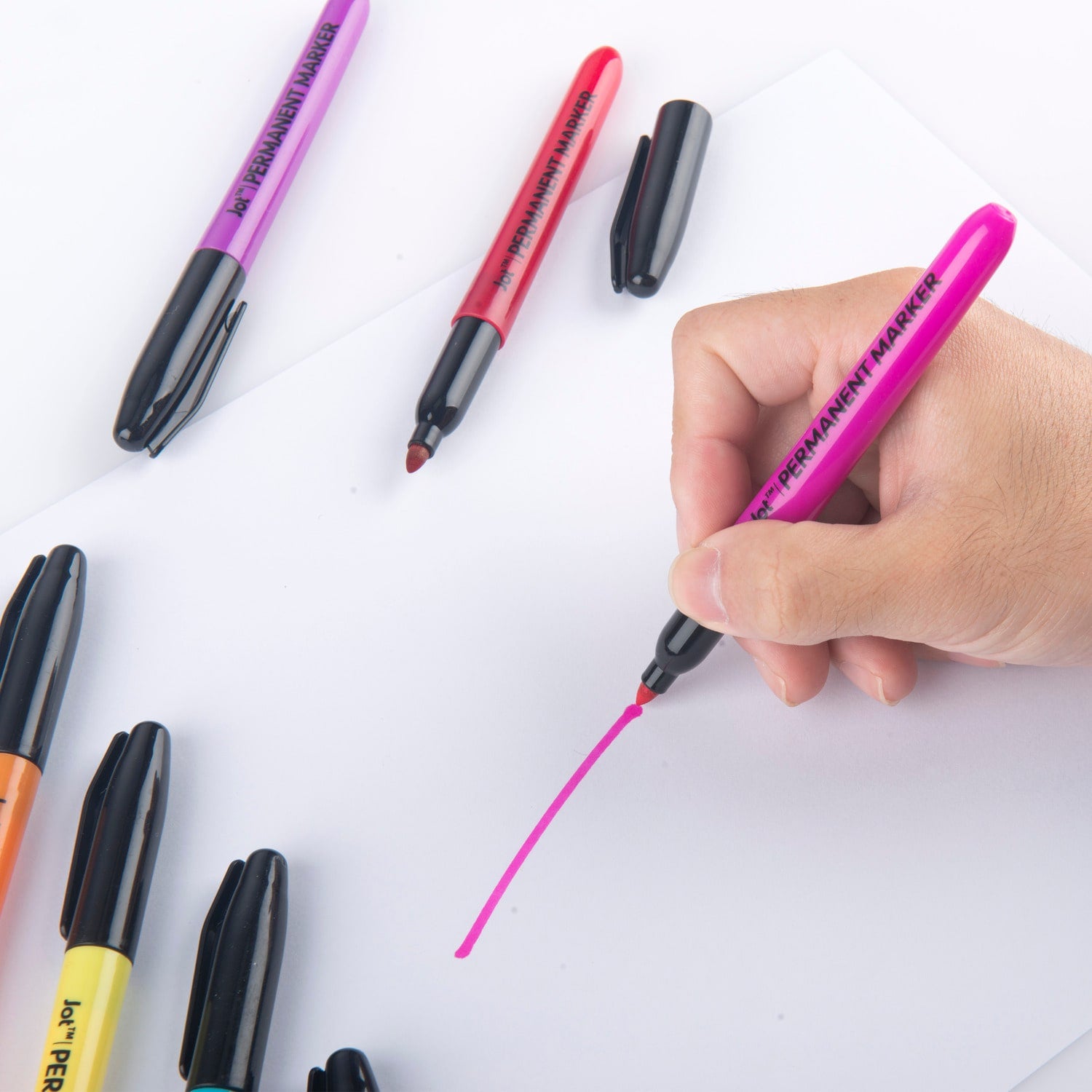 Jot Brightly Colored Permanent Markers, 8-ct. Packs (Pack of 6)