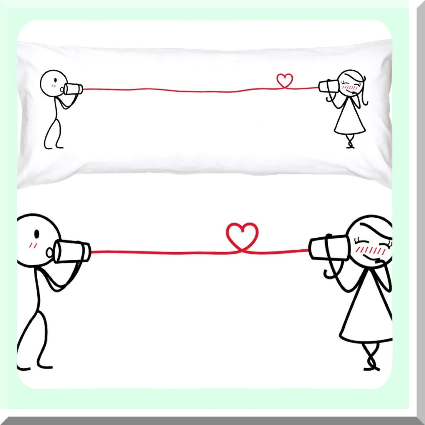 Love Nest Body Pillowcase - Romantic Girlfriend Gift for Valentine's Day, Anniversary, Wedding - Wife Gifts for Her - Soft Body Pillow Cover