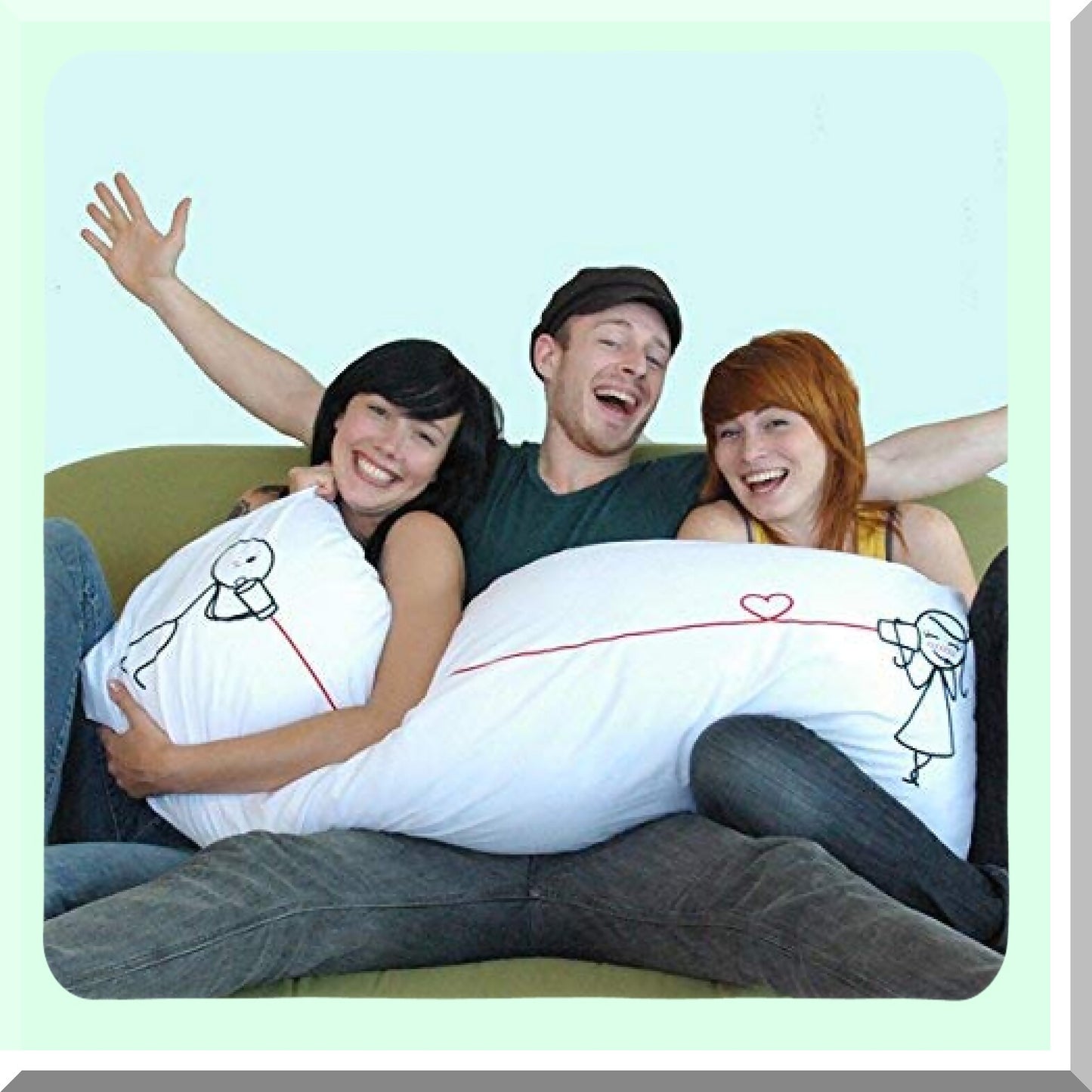 Love Nest Body Pillowcase - Romantic Girlfriend Gift for Valentine's Day, Anniversary, Wedding - Wife Gifts for Her - Soft Body Pillow Cover