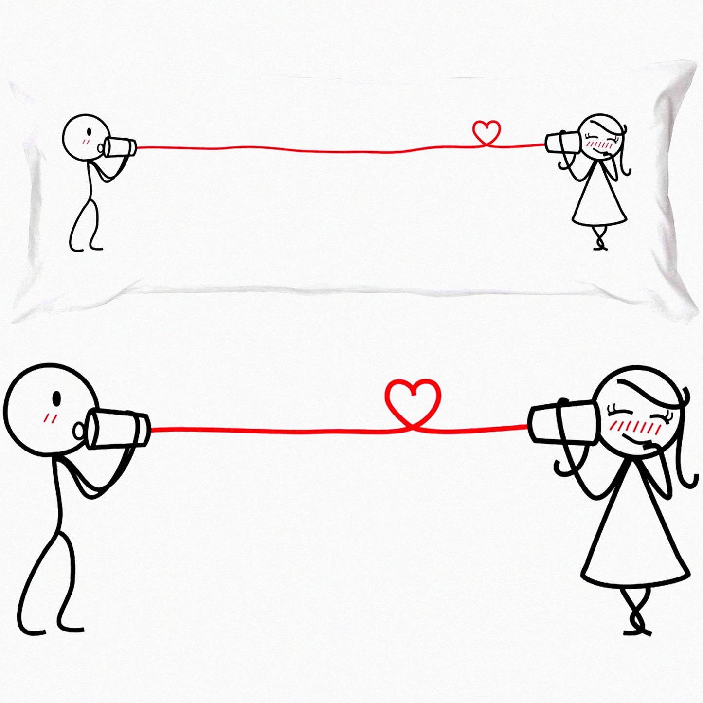 Love Nest Body Pillowcase - Romantic Girlfriend Gift for Valentine's Day, Anniversary, Wedding - Wife Gifts for Her - Soft Body Pillow Cover