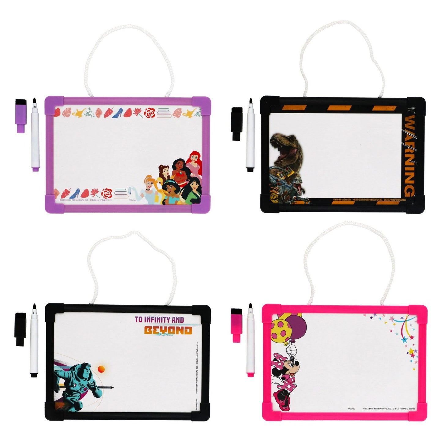 Licensed Character Dry Erase Boards for Kids, 9x7.875 in. (Pack of 24)