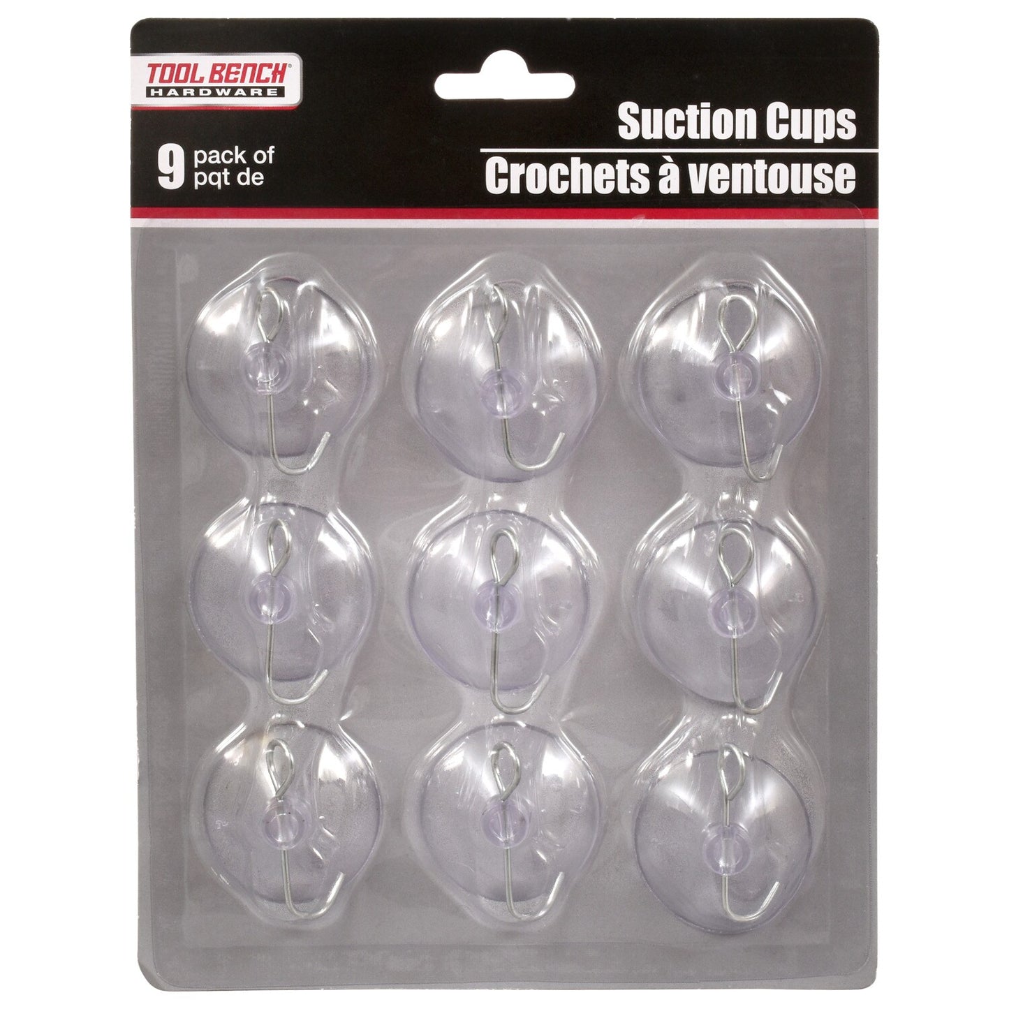 Tool Bench Suction Cup Hooks, 9-ct. Packs (Pack of 36)