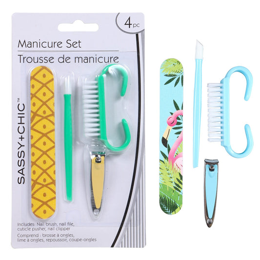 Sassy+Chic Tropical-Themed 4-pc. Manicure Sets (Pack of 24)