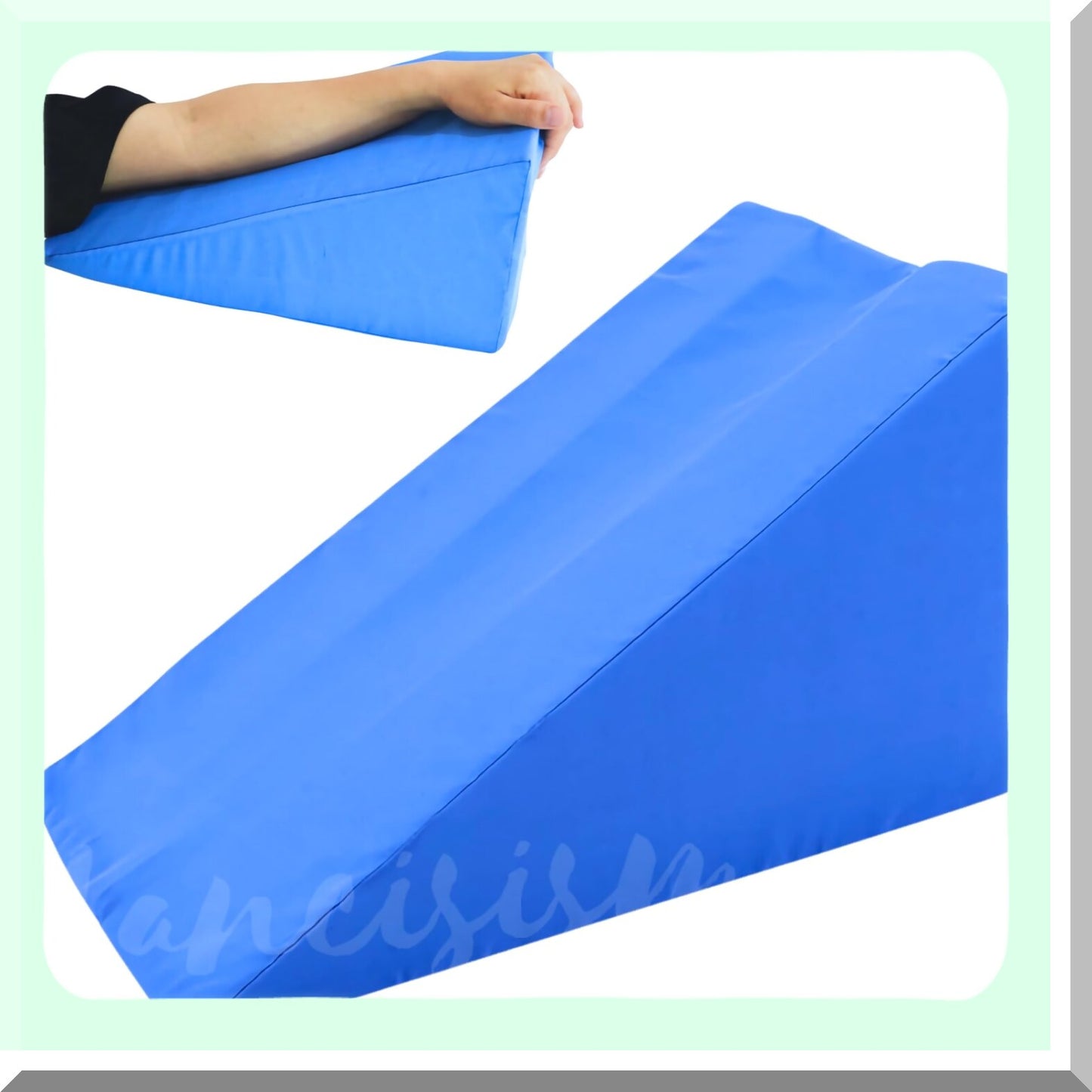 ElevateEase Arm Support Pillow - Soft Therapy Wedge for Broken Arm Rest & Leg Support, Post Surgery Medical Pillow with Removable Case