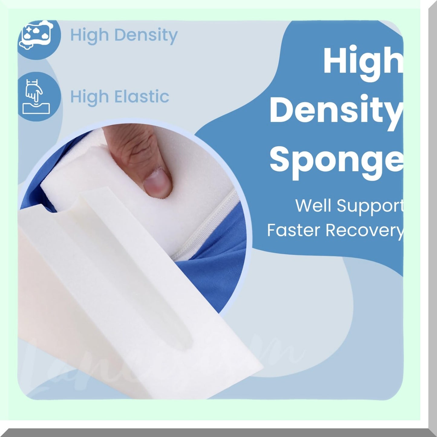 ElevateEase Arm Support Pillow - Soft Therapy Wedge for Broken Arm Rest & Leg Support, Post Surgery Medical Pillow with Removable Case