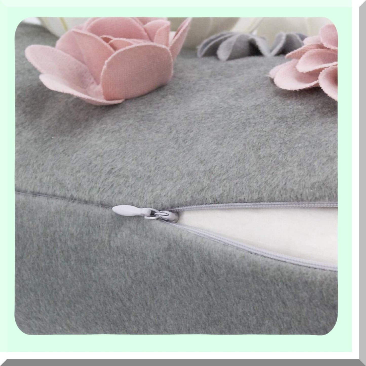 Colorful 3D Floral Cushion Cover - Home Decor Throw Pillow Case for Sofa, Couch, Bed - 14 x 24 Inches Decorative Accent