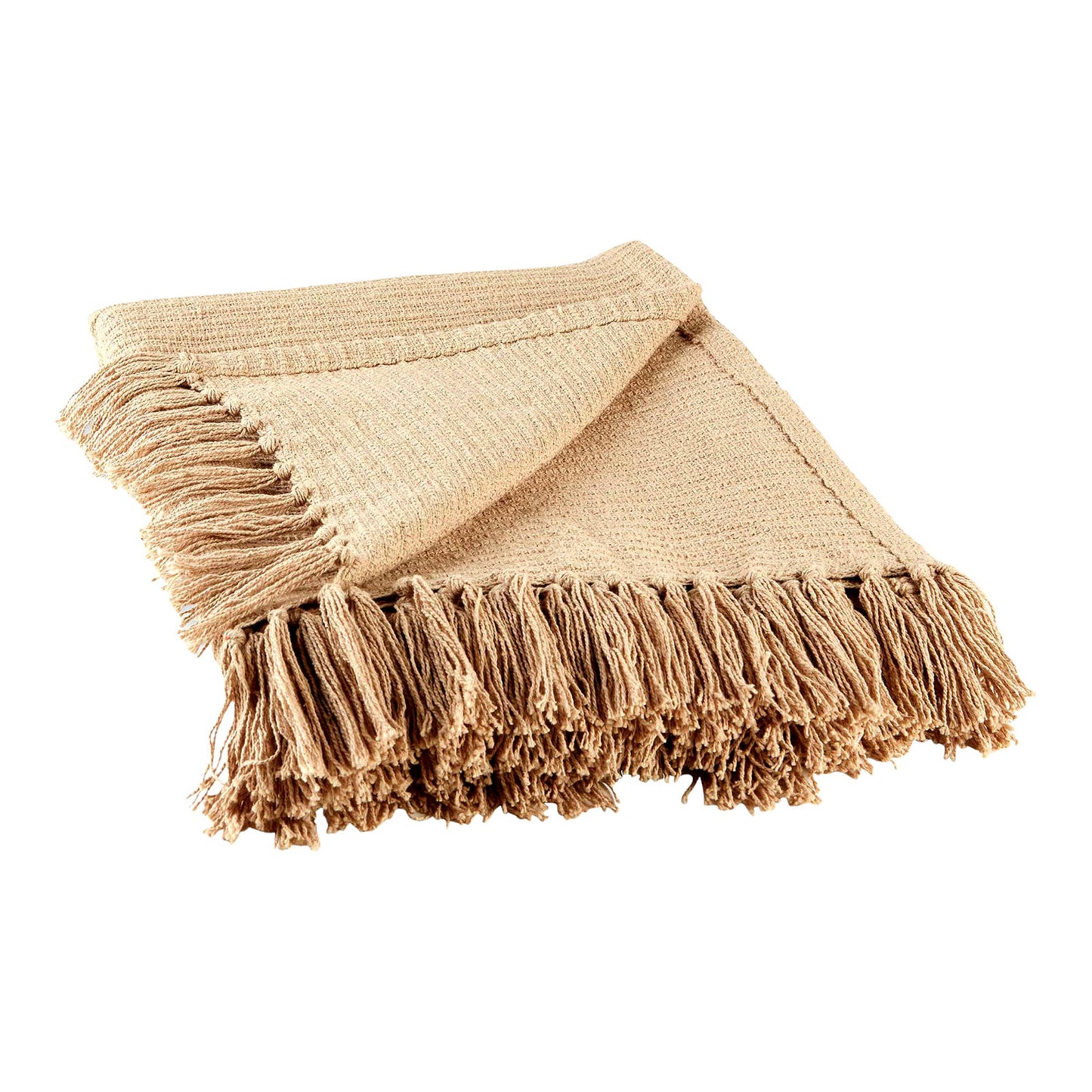 Vintage Linen Ribbed Cotton Throw Blanket, 50x60 - Cozy & Stylish Home Decor