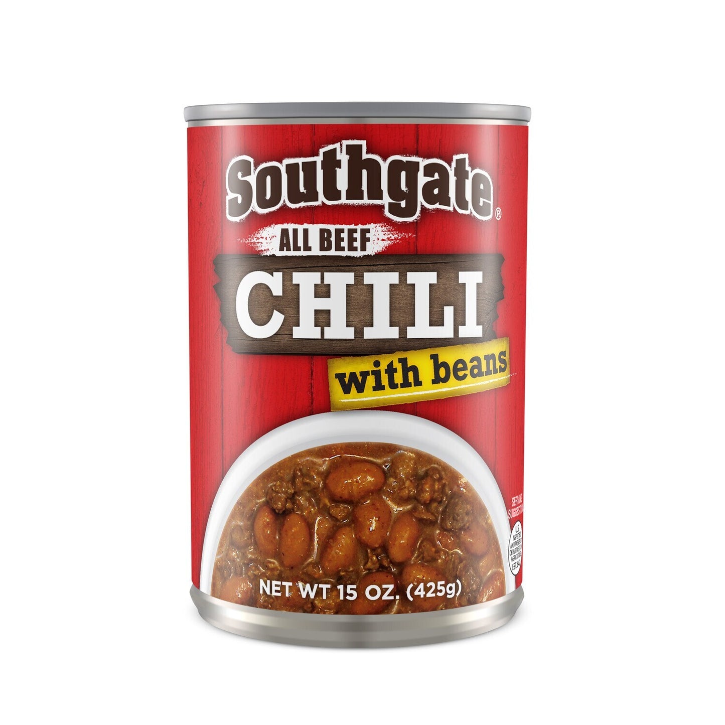 Southgate Chili with Beans, 15 oz. Cans (Pack of 12)