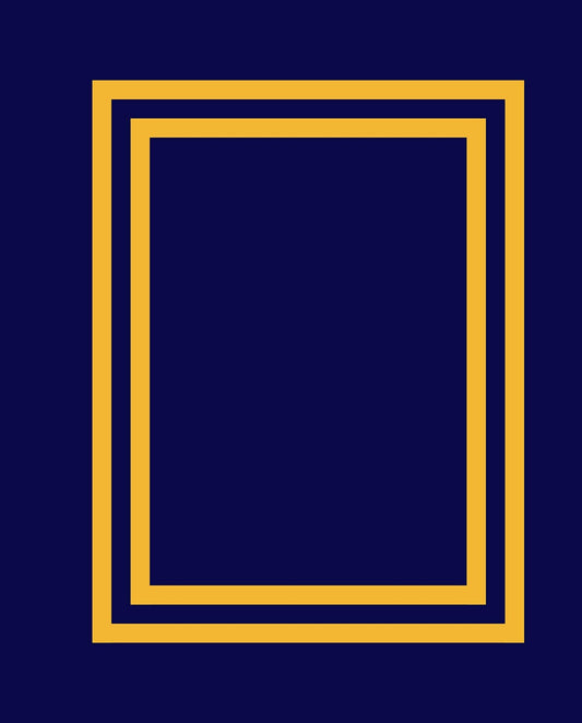 Beach Blanket Navy Gold Brazilian Velour Towel 58x74