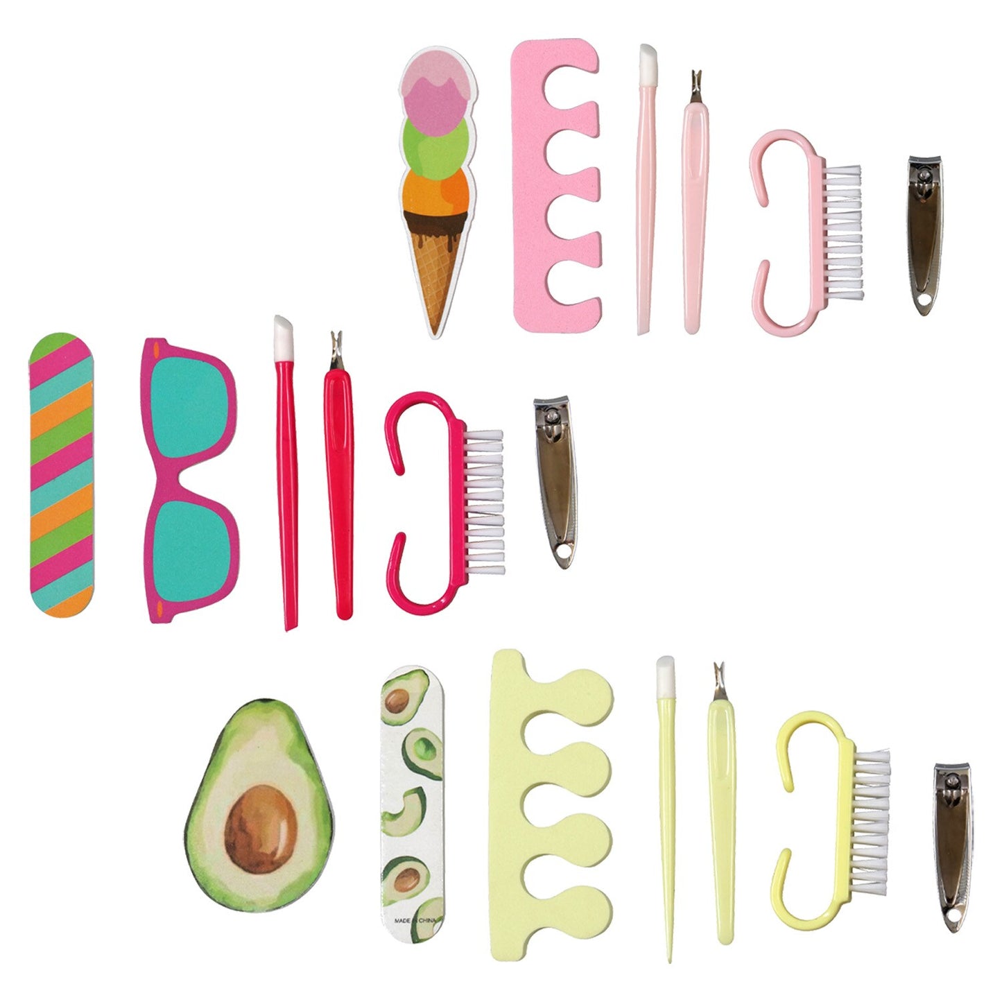 Sassy+Chic Pedicure Tool Sets (Pack of 48)