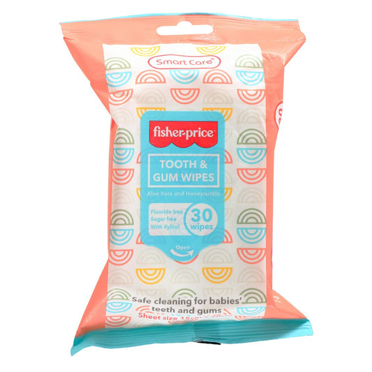 Fisher Price Tooth & Gum Wipes, 30-ct. Packages (Pack of 24)
